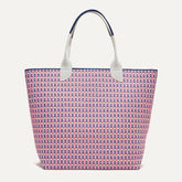 The Lightweight Tote - Navy and Pink Checkers