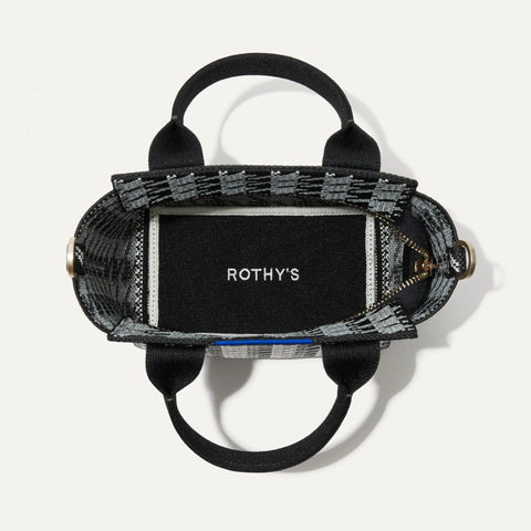 The Mini Handbag - Grey Houndstooth