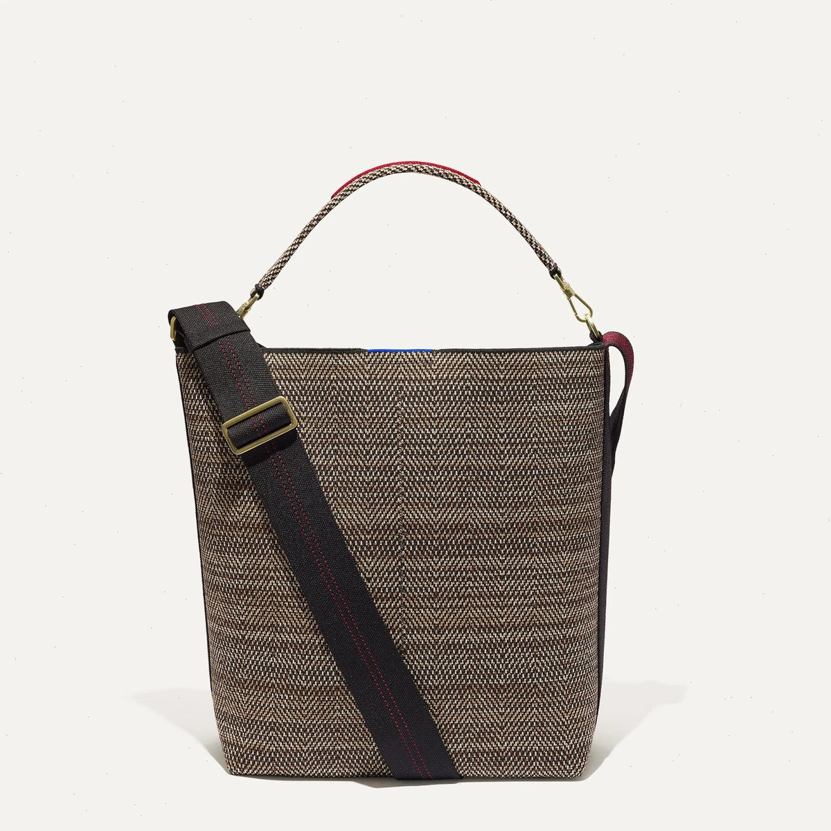 The Bucket Bag - Cacao Herringbone
