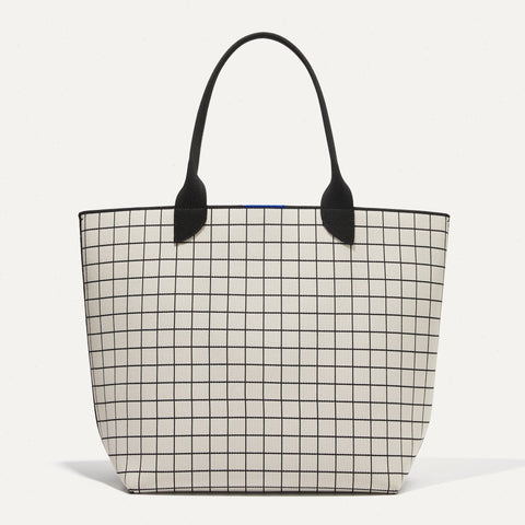 The Lightweight Tote - White Windowpane
