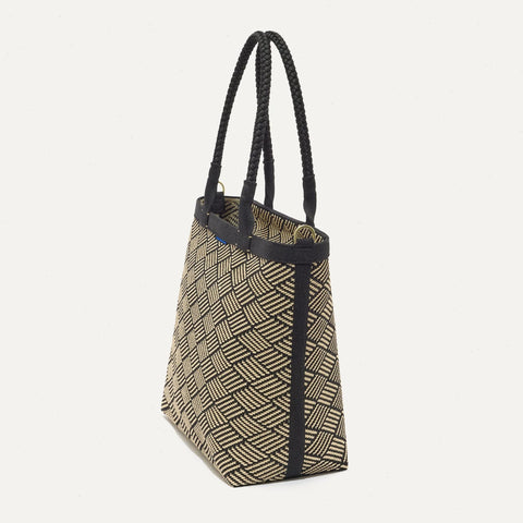 The Lightweight Zip Tote - Polar Zig Zag