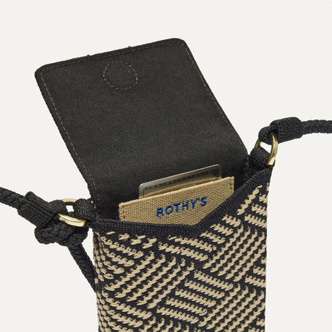 The Phone Crossbody - Polar Zig Zag