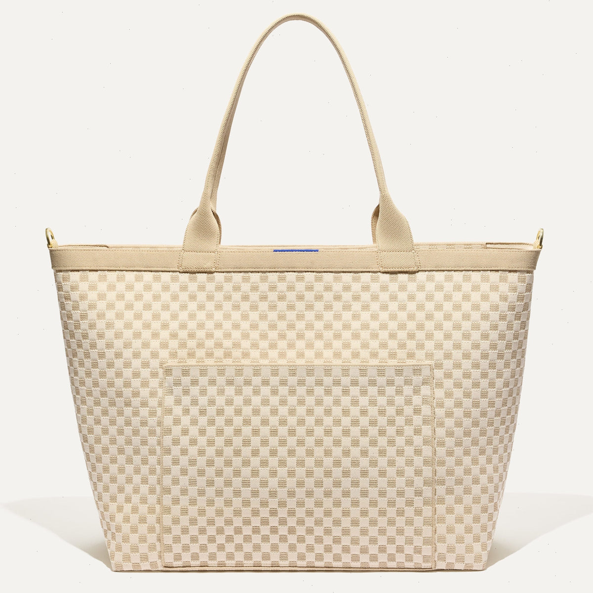 The Zip Travel Tote - Parchment Basketweave