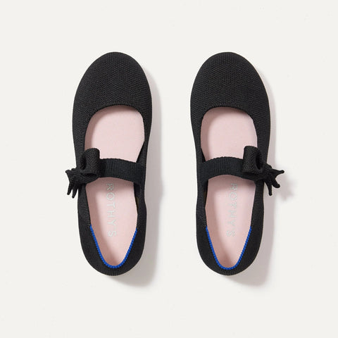 The Kids Tux Bow Mary Jane - Black