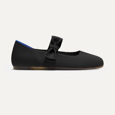 The Kids Tux Bow Mary Jane - Black