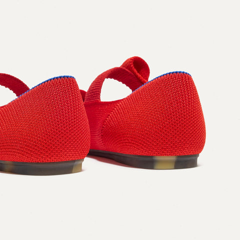 The Kids Tux Bow Mary Jane - Bright Red