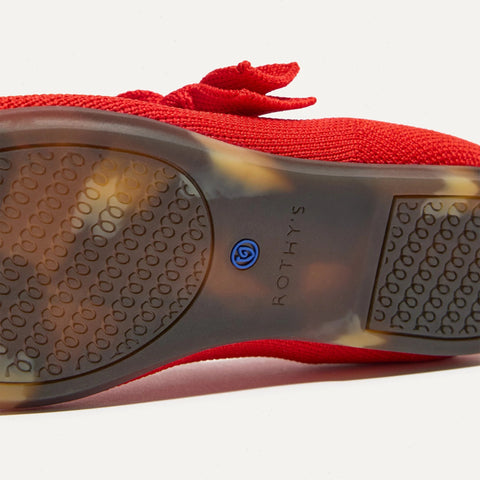 The Kids Tux Bow Mary Jane - Bright Red