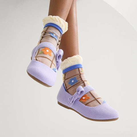 The Kids Tux Bow Mary Jane - Soft Orchid